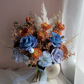 Blue Rose bridal bouquet